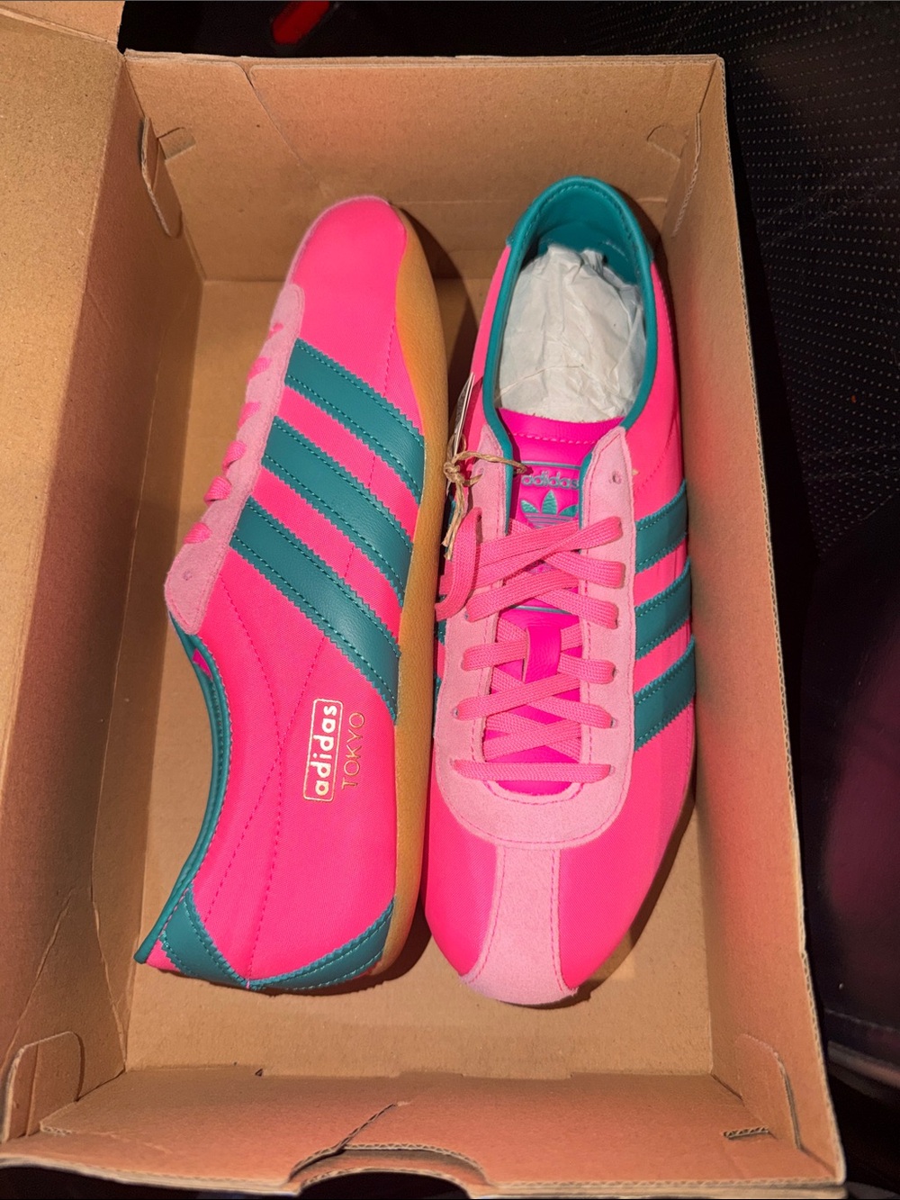 adidas Pink and Teal Women's Classic Sneaker